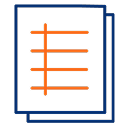 Two pieces of paper icon